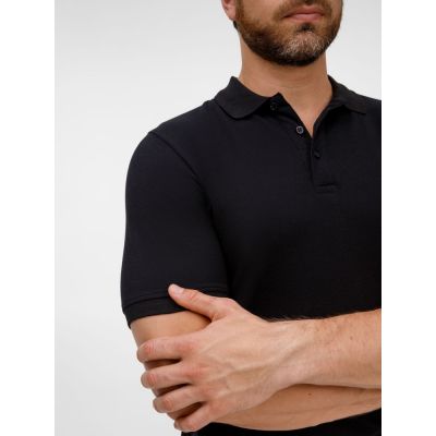 Рубашка поло унисекс Upswing, черная-5