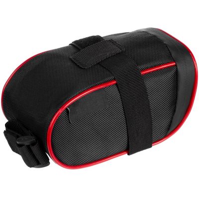 Велосумка BikeLine под седло, черная с красным-0