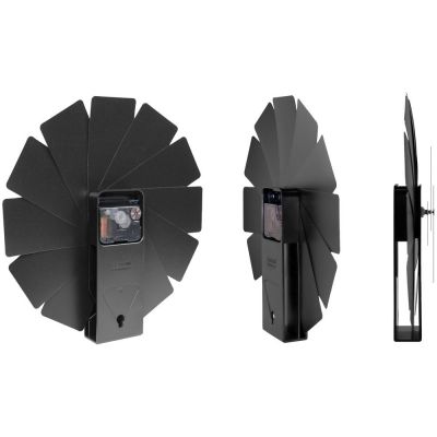 Часы настенные Transformer Clock. Black & Black-2