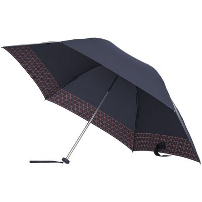 Зонт складной Up Way, механический, синий с оранжевым-0