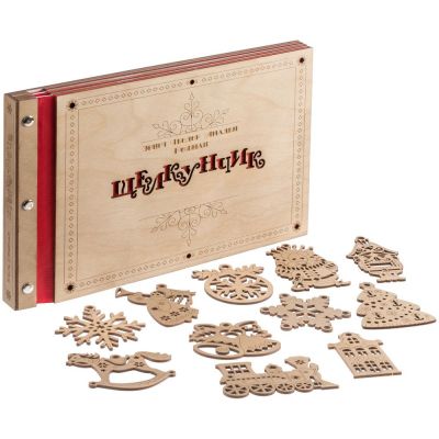 Новогодняя книга «Щелкунчик» с подвесками-0