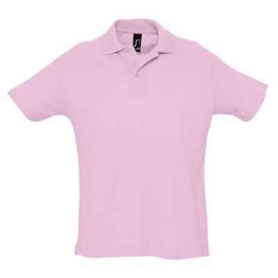 Рубашка поло мужская Summer 170, розовая-0
