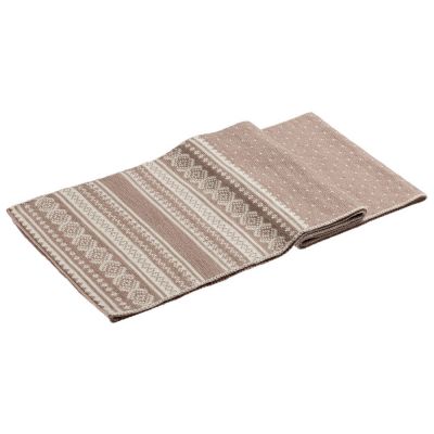 Шарф Lambient, бежевый с молочно-белым-0