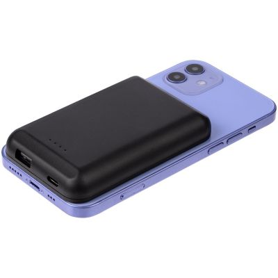 Магнитный беспроводной аккумулятор Magback 5000 мАч, черный-6