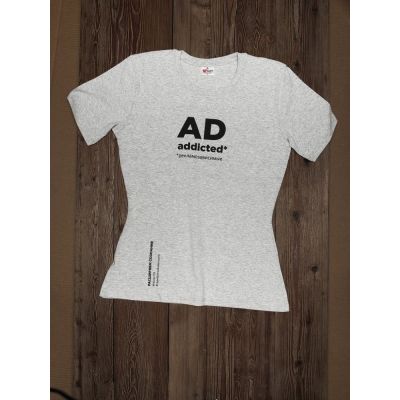 Футболка женская T-bolka Stretch Lady, серый меланж-2