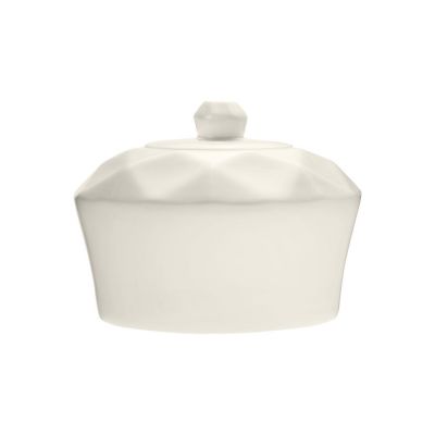 Сахарница Diamante Bianco, белая-0