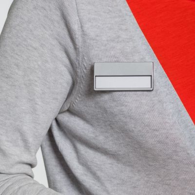 Магнитный бейдж Me Silver-4