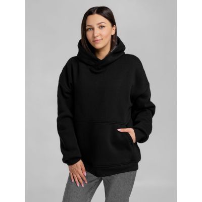 Худи Furry Oversize, черное-4