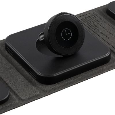 Складная станция беспроводной зарядки triFlex, черная-4