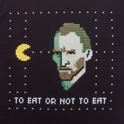 Футболка женская «Ван-Пакман», черная-2