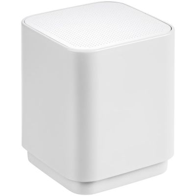 Беспроводная колонка с подсветкой гравировки Glim, белая-0