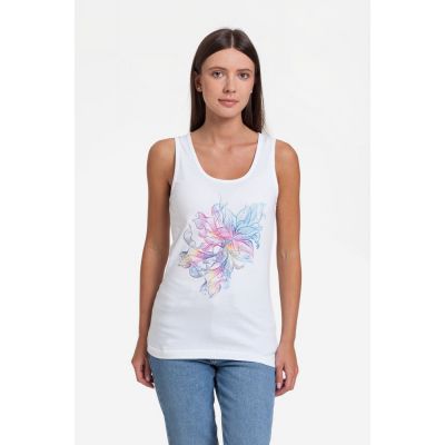 Майка женская Vibrance, белая-0