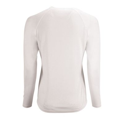 Футболка с длинным рукавом Sporty LSL Women, белая-1