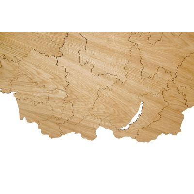 Деревянная карта России, дуб-4