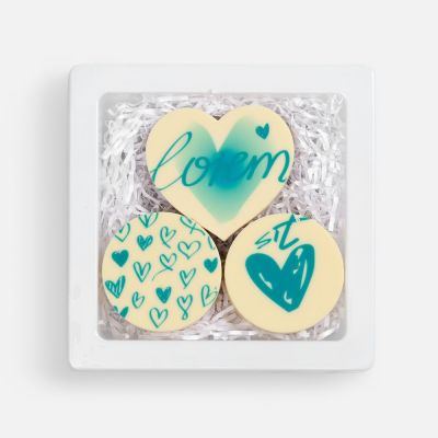 Набор из 3 печений Dream White на заказ-1