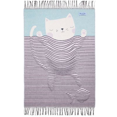 Плед детский Cat, голубой-4