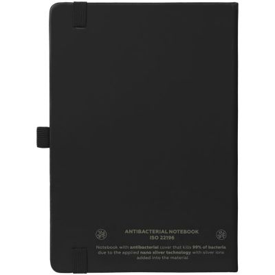 Блокнот Buffer с антибактериальным покрытием, черный-1