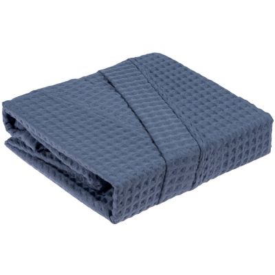 Халат вафельный мужской Boho Kimono, синий-7