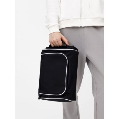 Сумка для обуви Equipex, черная с белым-6