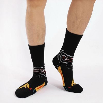 Набор из 2 пар термоносков Monterno Sport с рисунком, черный и белый-7