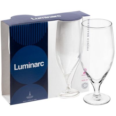 Набор из 2 бокалов для пива «Французский ресторанчик»-2