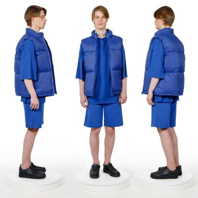 Жилет двусторонний V2, синий-3