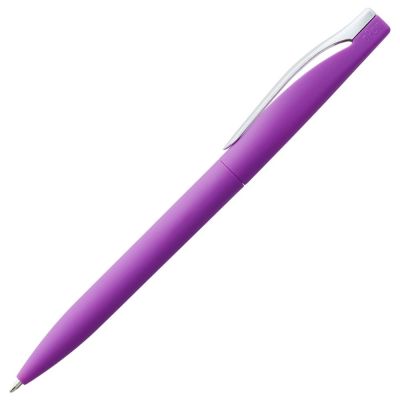 Ручка шариковая Pin Soft Touch, фиолетовая-4