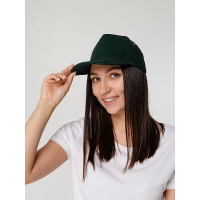 Бейсболка Standard, темно-зеленая-6
