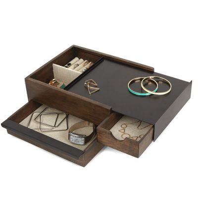 Шкатулка для украшений Stowit, большая, черная-1