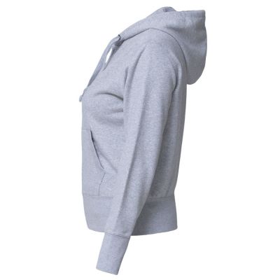 Толстовка женская Hooded Full Zip серый меланж-1
