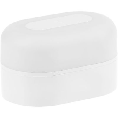 Станция беспроводной зарядки с колонкой и ночником Trilogy, белая-7