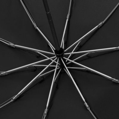 Зонт обратного сложения Norsken с фонариком, черный-8