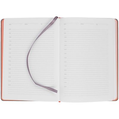 Ежедневник Spain Shall на заказ, недатированный, серый с оранжевым-6