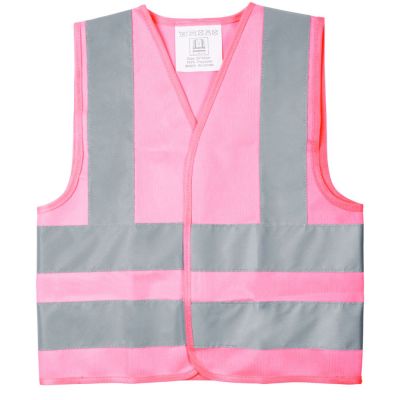 Жилет детский светоотражающий Glow, розовый-0