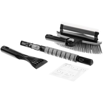 Автомобильная мультифункциональная щетка Severus Scrape, серая-5