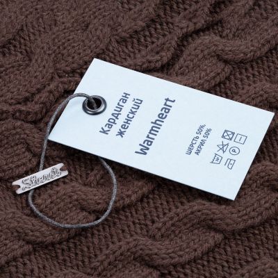 Кардиган женский Warmheart, коричневый-4