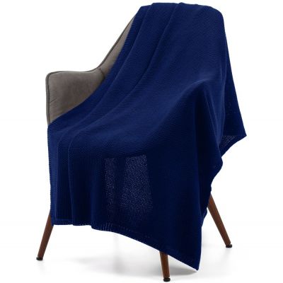 Плед Longview, темно-синий (сапфир)-0