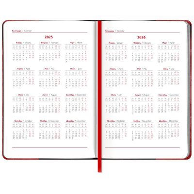 Ежедневник Faro Mini, датированный, красный-3