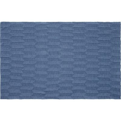 Плед Rombus, синий меланж (джинс)-3