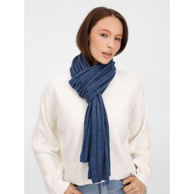 Шарф Metelitsa, синий меланж (джинс)-5