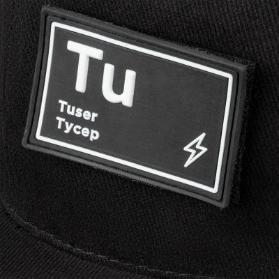 Бейсболка с патчами «Химия состояний», черная-4