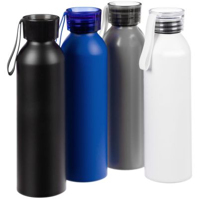 Бутылка для воды Brooke, матовая черная-4