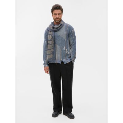 Шарф Denim XXL на заказ, полушерсть-4