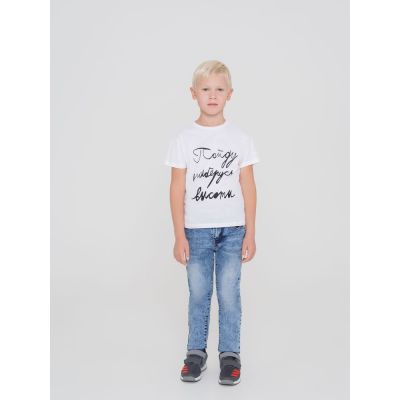 Футболка детская «Пойду наберусь высоты», белая-5