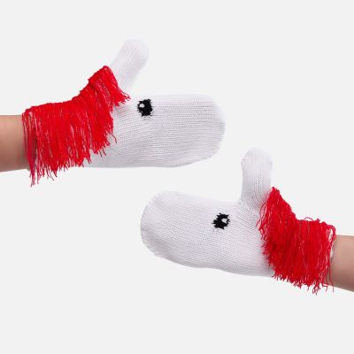 Варежки «Игогошки», с красной гривой-3