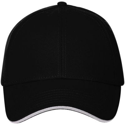 Бейсболка Spiker, черная с белым-2