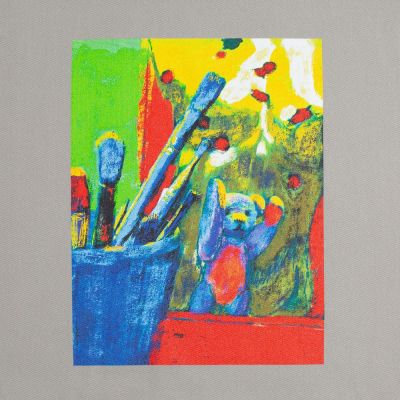 Холщовая сумка Artist Bear, серая-2