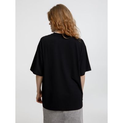 Футболка оверсайз унисекс Lavinia, черная-6