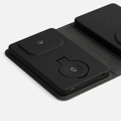 Внешний аккумулятор с беспроводной зарядкой reCover 8000 мАч, черный-3