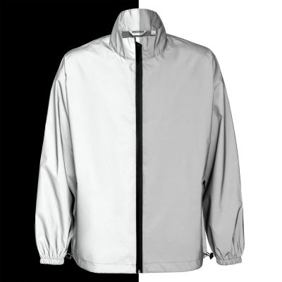 Ветровка Manifest из светоотражающей ткани, серая-0